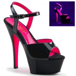 Pleaser Kiss-209TT Neon 6" Platform Heels High Heels