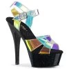 Pleaser Kiss-220MMR Hologram 6" Platform Heels 2 Pleaser Kiss-220MMR Hologram 6" Platform Heels