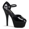 Pleaser Kiss-248 Black 6" Platform Heels High Heels