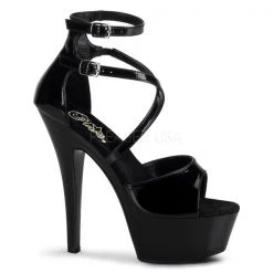 Pleaser Kiss-254 Strappy 6" Platform Sandal High Heels