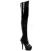 Pleaser Kiss-3010 Platform Thigh High Boots