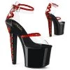 Pleaser Lovesick-712 Clear Platform Sandals