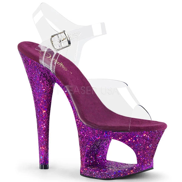 Pleaser Moon-708LG 7" High Heel Platform Sandal 3 Pleaser Moon-708LG 7" High Heel Platform Sandal