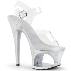 Pleaser Moon-708MG 7" High Heel Platform Sandal