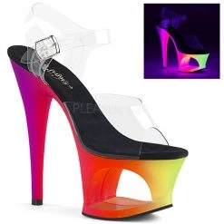 Pleaser Moon-708UV 7" Neon Platform Heels High Heels