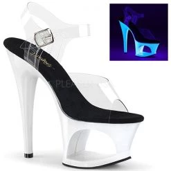 Pleaser High Heels Moon-708UV Neon 7" Platform Heels