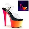Pleaser Rainbow-308UV 7" Platform Sandal