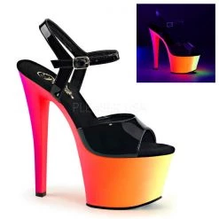 Pleaser Rainbow-309UV 7" Platform Sandal