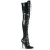 Pleaser Boots Seduce-3024 Lace-up Thigh High Boot