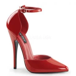 Devious High Heels Domina-402 D'Orsay Ankle Strap Heels