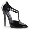 Devious High Heels Domina-415 T-Strap Stiletto Heel Pumps