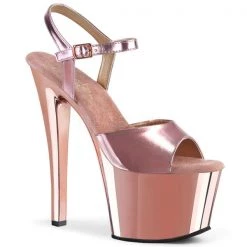 Pleaser Sky-309 Rose Gold 7" Platform Heels High Heels