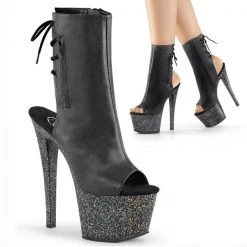 Pleaser Sky-1018MG Glitter Platform Boots