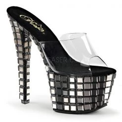 Pleaser Sky-301MR Mirror Platform Sandals