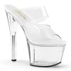 Pleaser Sky-302VL Clear Platform Slide