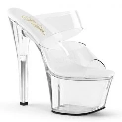 Pleaser Sky-302VL Clear Platform Slide