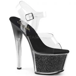 Pleaser High Heels Sky-308G-T Glitter Platform Heels