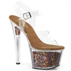 Pleaser Sky-308GF Glitter Filled 7" Platform Heels