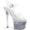 Pleaser Sky-308GF Hologram Glitter Platform Heels 2 Pleaser Sky-308GF Hologram Glitter Platform Heels