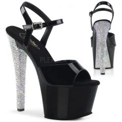 Pleaser Sky-309CHRS Rhinestone Heel Platforms