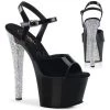 Pleaser Sky-309CHRS Rhinestone Platform Heels
