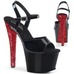 Pleaser Sky-309CHRS Rhinestone Heel Platforms