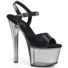 Pleaser Sky-309GPT Glitter Patent Platform Heels