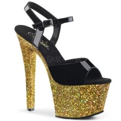 Pleaser Sky-309LG Glitter Platform Sandal High Heels