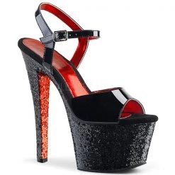 Pleaser Sky-309TTG Glitter Platform Sandal