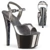 Pleaser Sky-309TTG Metallic Platform Sandals
