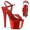 Pleaser Sky-309TTG Metallic Platform Sandals
