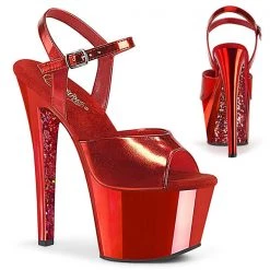 Pleaser Sky-309TTG Metallic Platform Sandals