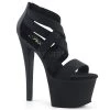 Pleaser Sky-369 Strappy Black Platform Heels