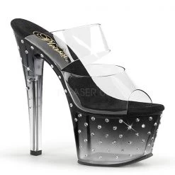 Pleaser Stardust-702T Platform Slide Sandals
