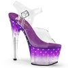 Pleaser Stardust-708T Platform Sandal High Heels
