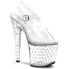 Pleaser Stardust-758 Clear Platform Sandal High Heels 1 Pleaser Stardust-758 Clear Platform Sandal High Heels