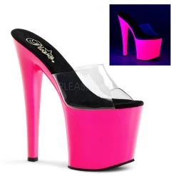 Pleaser Taboo-701UV Neon Platform Slide