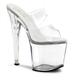Pleaser Taboo-702 Clear Platform Sandal Platform Sandals