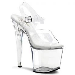 Pleaser Platform Sandals Taboo-708 Clear Platform Sandal