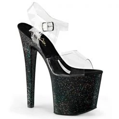Pleaser Platform Sandals Taboo-708MG Glitter Platform Sandal