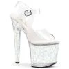Pleaser Taboo-708MG Glitter Platform Sandal Platform Sandals