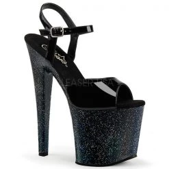 Pleaser Platform Sandals Taboo-709MG Black Platform Heels