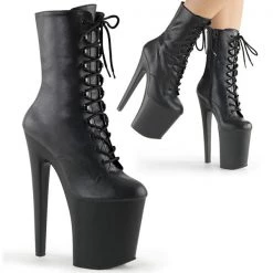 Pleaser Xtreme-1020 Lace-up 8" Platform Boots