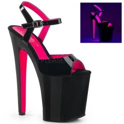 Pleaser Xtreme-809TT Neon 8" Platform Sandal Platform Sandals