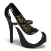 Bordello Shoes High Heels Teeze-02 Spectator Platform Pump