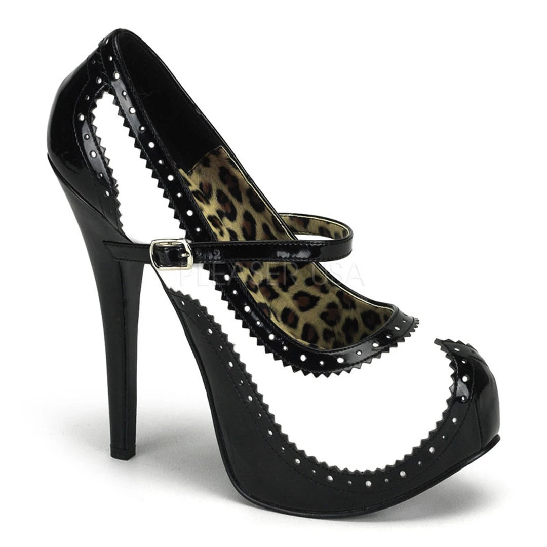Bordello Shoes High Heels Teeze-02 Spectator Platform Pump 3 Bordello Shoes High Heels Teeze-02 Spectator Platform Pump