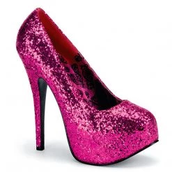 Bordello Shoes Teeze-06G High Heel Glitter Pump High Heels