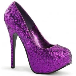 Bordello Shoes Teeze-06G High Heel Glitter Pump High Heels