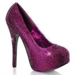 Bordello Shoes Teeze-06R Rhinestone Platform Pumps High Heels 24 Bordello Shoes Teeze-06R Rhinestone Platform Pumps High Heels