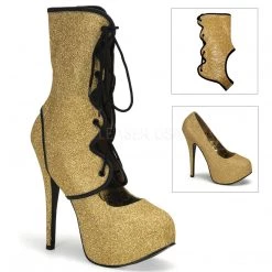 Bordello Shoes Teeze-31 Glitter Platform Pumps High Heels 11 Bordello Shoes Teeze-31 Glitter Platform Pumps High Heels